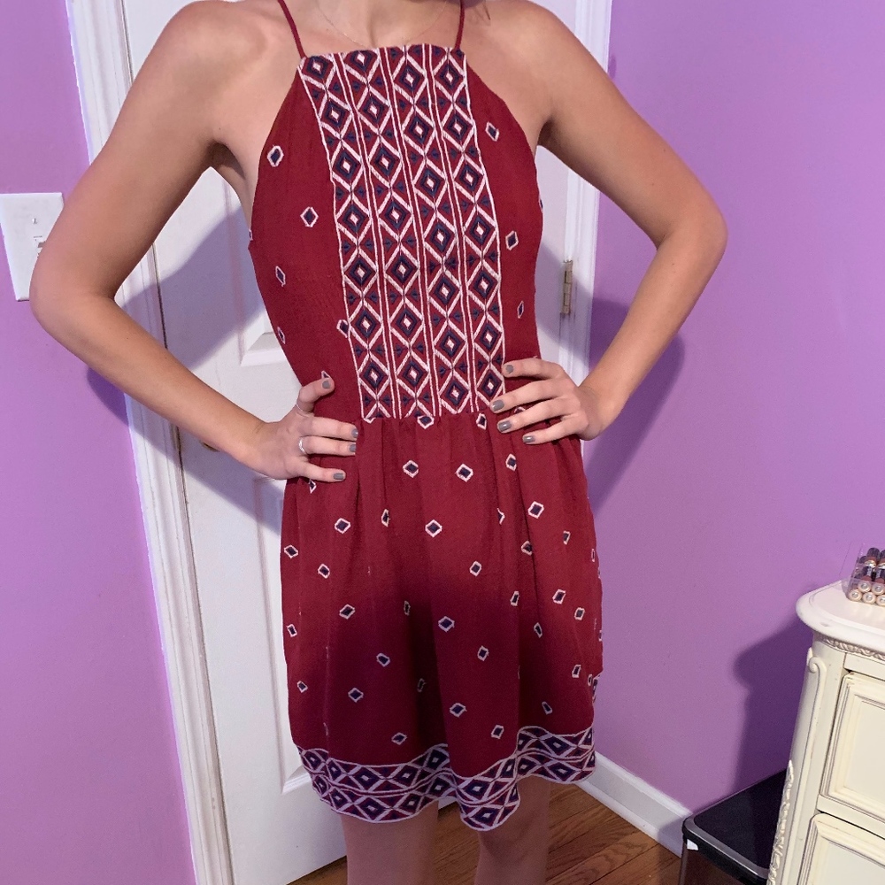 Aztec Red Dress